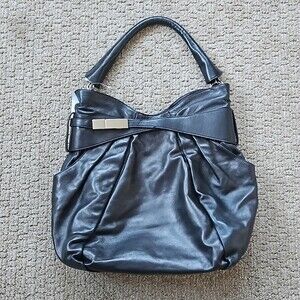 Kooba Blair Black Lambskin Leather Hobo Purse